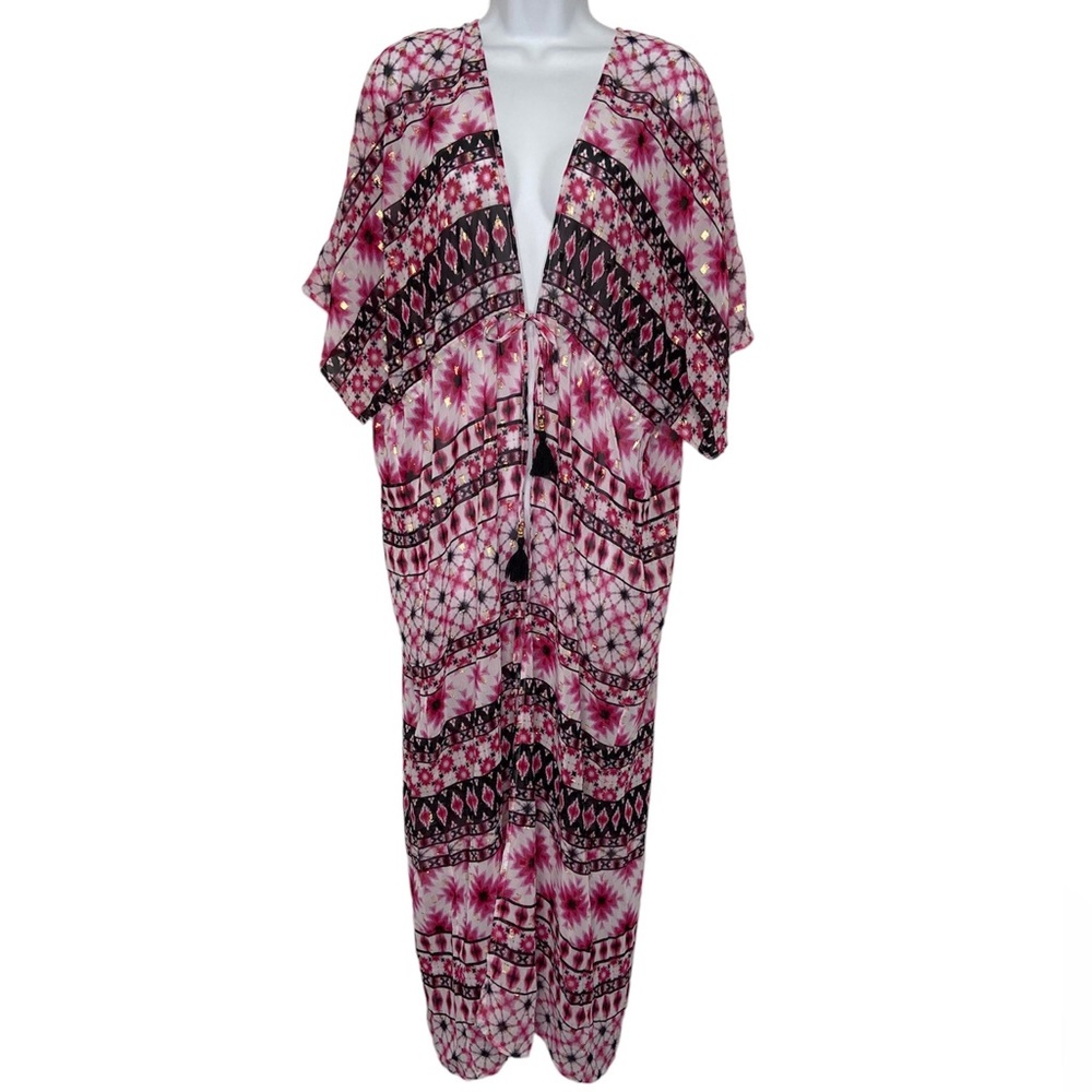 Tommy Bahama Sheer Maxi Tie Dye Cover Up